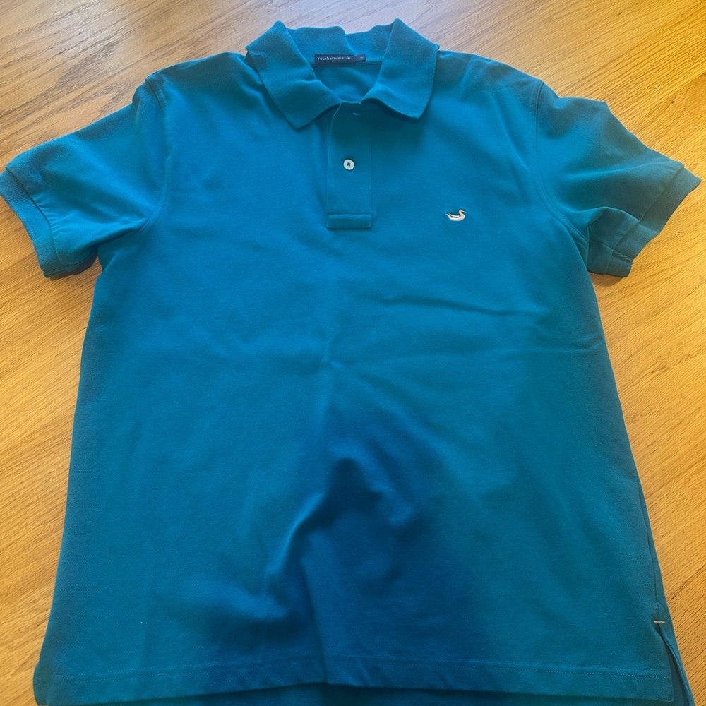 Southern Marsh Blue Polo Shirt Classic Style- new, never worn!
